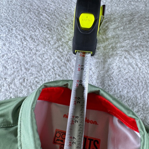 RSVLTS Polo Shirt Men Sz M Green Ninja Turtles TMNT Raphael Breakfast Balls Golf - Picture 4 of 5